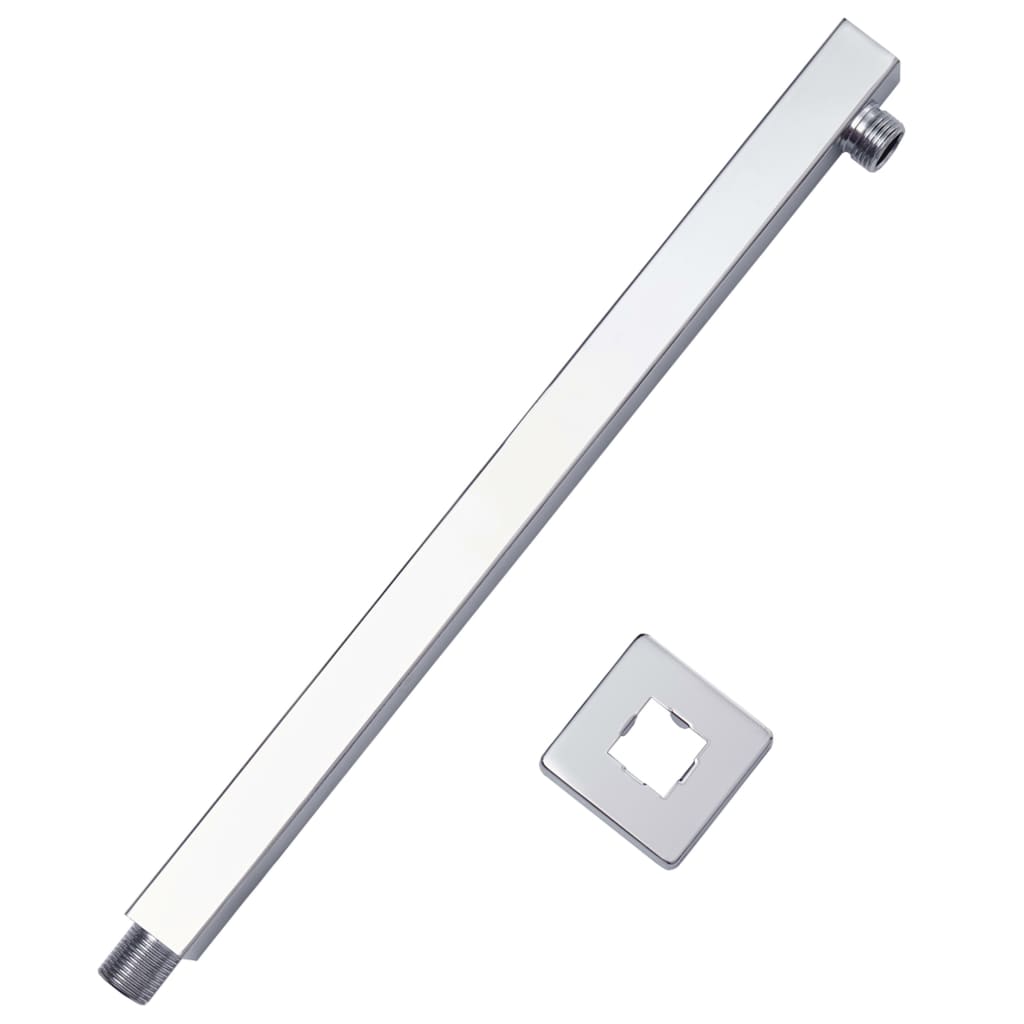 Braccio di Supporto Doccia Quadrato Acciaio 201 Argento 40 cm