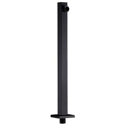 Braccio di Supporto Doccia Quadrato Acciaio 201 Nero 40 cm