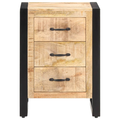 Comodino 40x35x55 cm in Legno Massello di Mango | homemem39