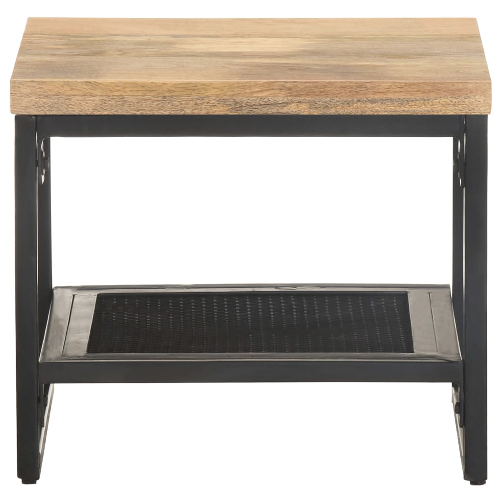 Tavolino Laterale 40x40x35 cm in Legno Massello di Mango | homemem39