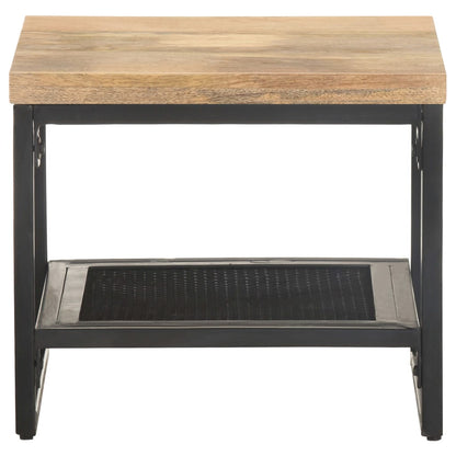 Tavolino Laterale 40x40x35 cm in Legno Massello di Mango | homemem39