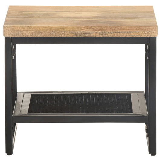Tavolino Laterale 40x40x35 cm in Legno Massello di Mango | homemem39