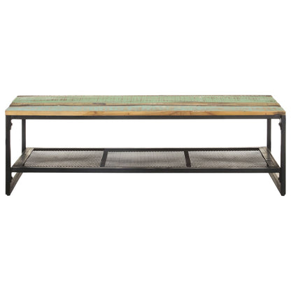 Tavolino da Salotto 110x60x35 cm in Legno Massello di Recupero | homemem39