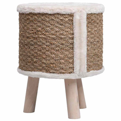Cuccia per Gatti con Gambe in Legno 41 cm in Giunco | homemem39