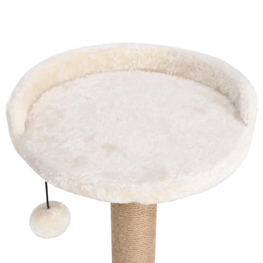 Albero per Gatti con Palo Tiragraffi 123 cm in Giunco | homemem39