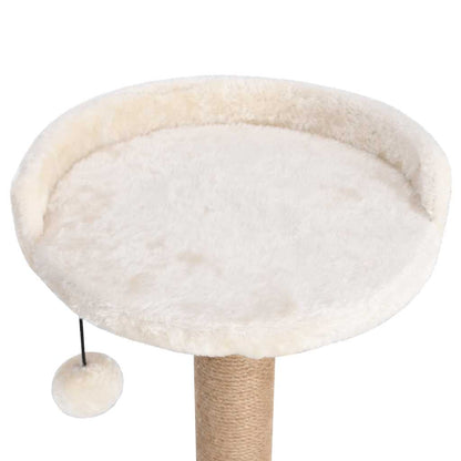 Albero per Gatti con Palo Tiragraffi 123 cm in Giunco | homemem39