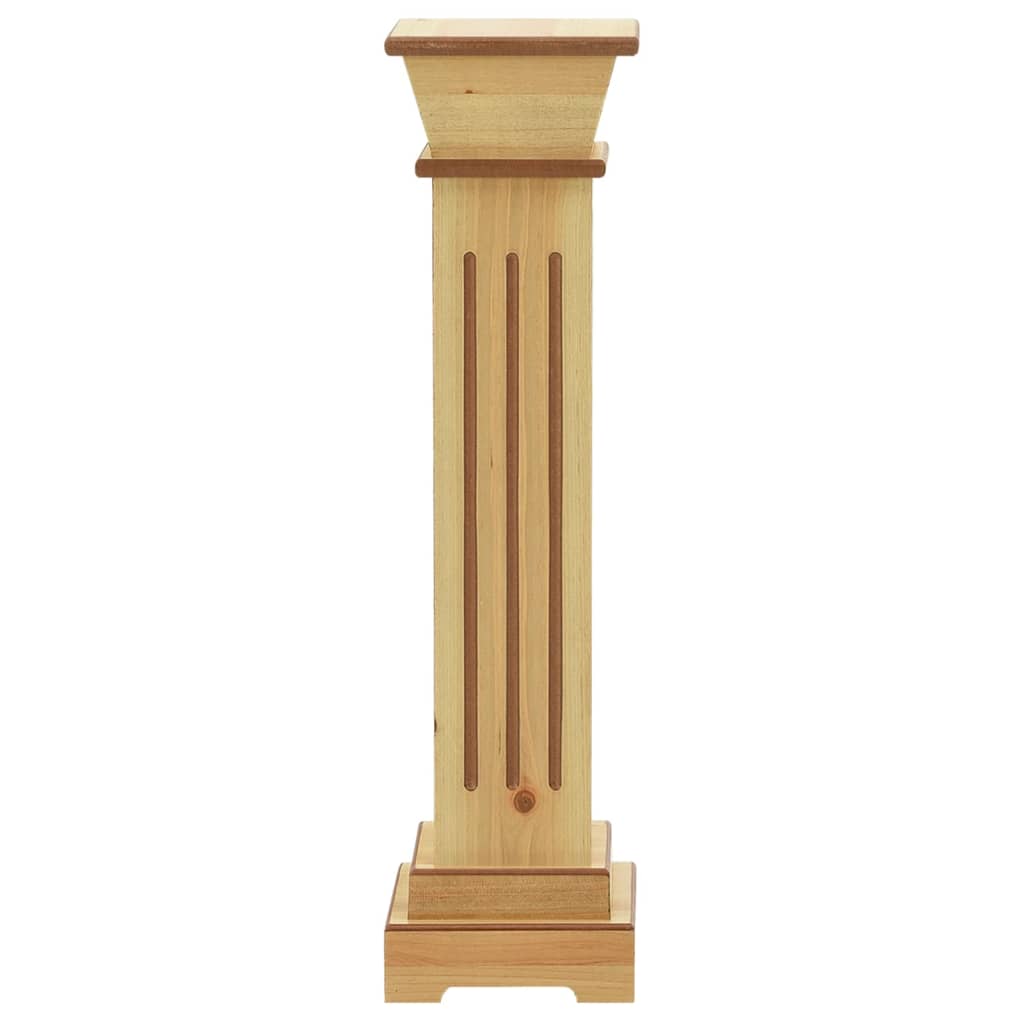 Piedistallo per Piante Quadrato Classico Legno 17x17x66 cm MDF