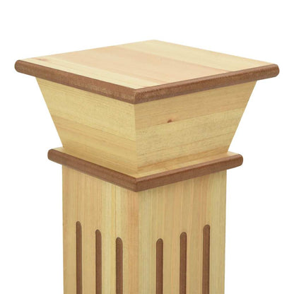 Piedistallo per Piante Quadrato Classico Legno 17x17x66 cm MDF | homemem39