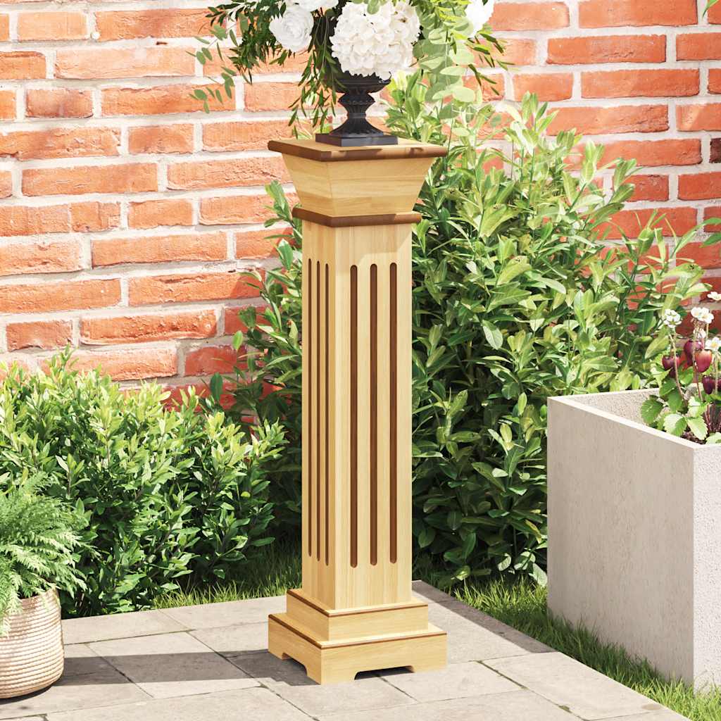 Piedistallo per Piante Quadrato Classico Legno 17x17x66 cm MDF
