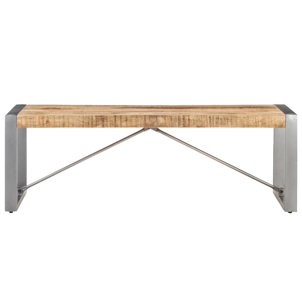 Tavolino da Salotto 120x60x40 cm in Legno di Mango Grezzo | homemem39