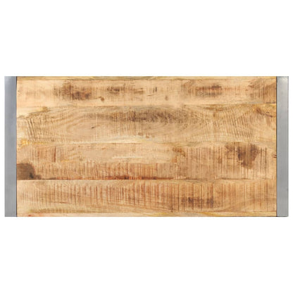 Tavolino da Salotto 120x60x40 cm in Legno di Mango Grezzo | homemem39