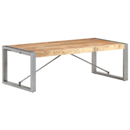 Tavolino da Salotto 120x60x40 cm in Legno di Mango Grezzo | homemem39
