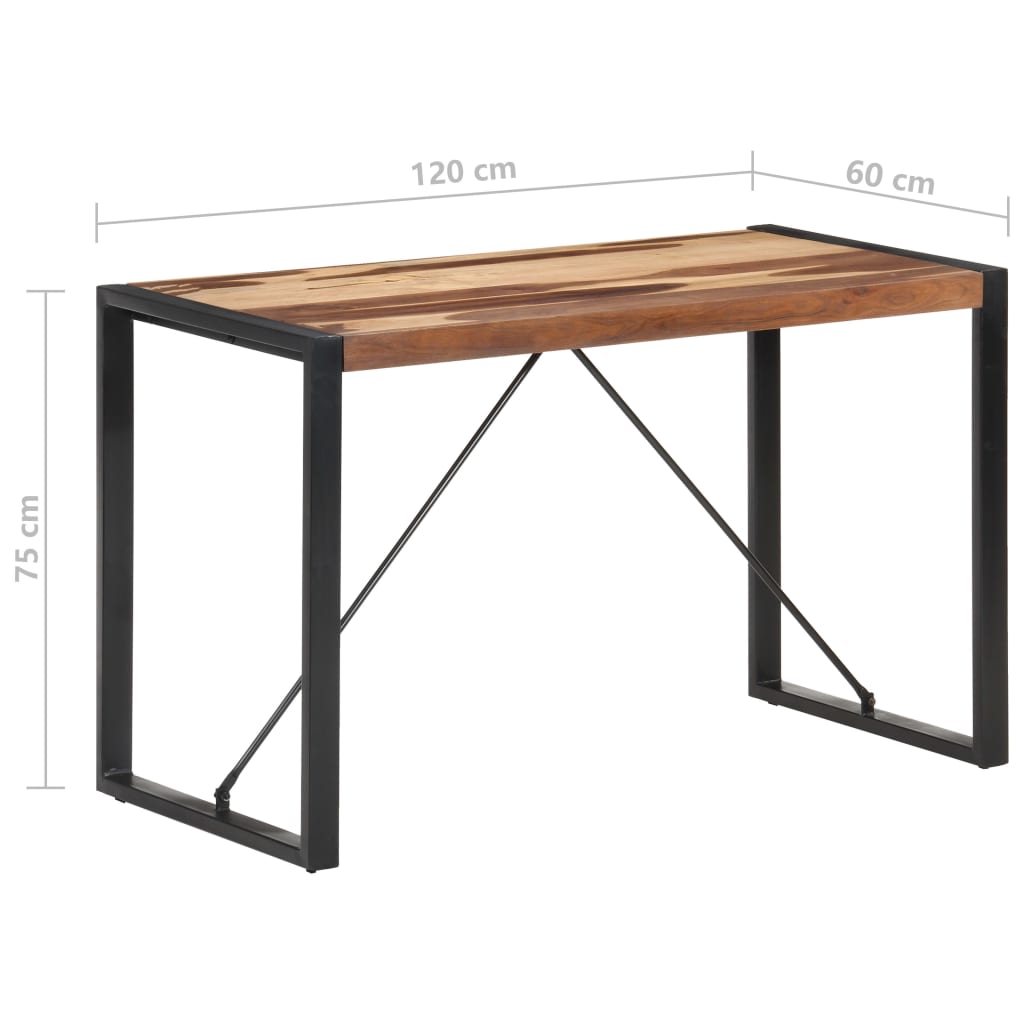 Tavolo da Pranzo 120x60x75 cm in Legno Massello