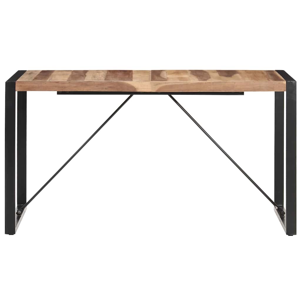 Tavolo da Pranzo 140x70x75 cm in Legno Massello