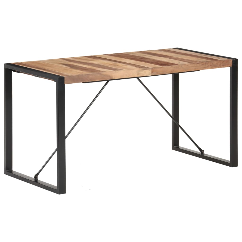 Tavolo da Pranzo 140x70x75 cm in Legno Massello | homemem39