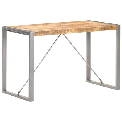 Tavolo da Pranzo 120x60x75 cm in Legno Massello di Mango Grezzo | homemem39