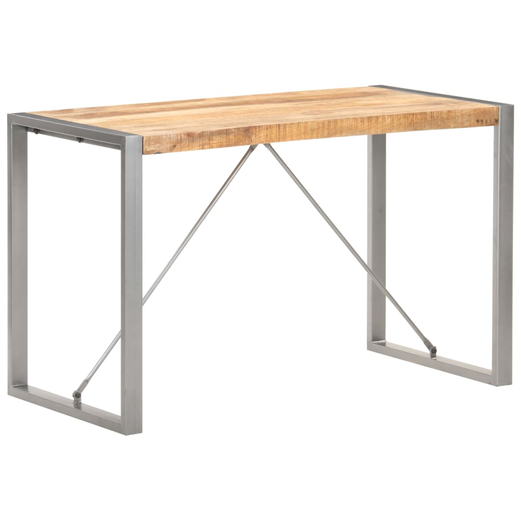 Tavolo da Pranzo 120x60x75 cm in Legno Massello di Mango Grezzo | homemem39