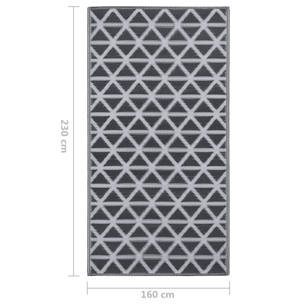 Tappeto da Esterni ARAKIL Nero 160x230 cm in PP | homemem39