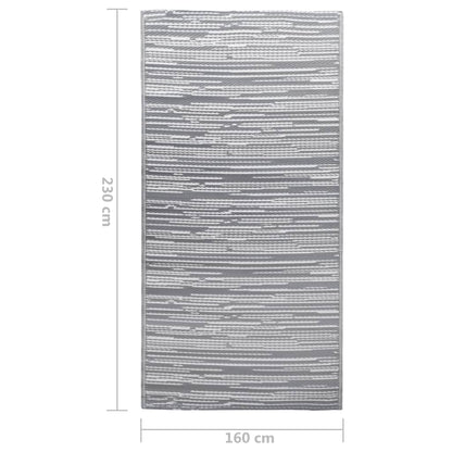 Tappeto da Esterni ARAKIL Grigio 160x230 cm in PP | homemem39