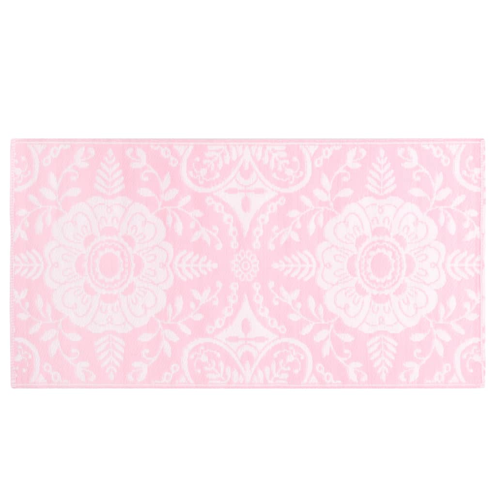 Tappeto da Esterni Rosa 120x180 cm in PP - homemem39