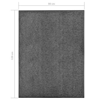 Zerbino Lavabile Antracite 90x120 cm | homemem39