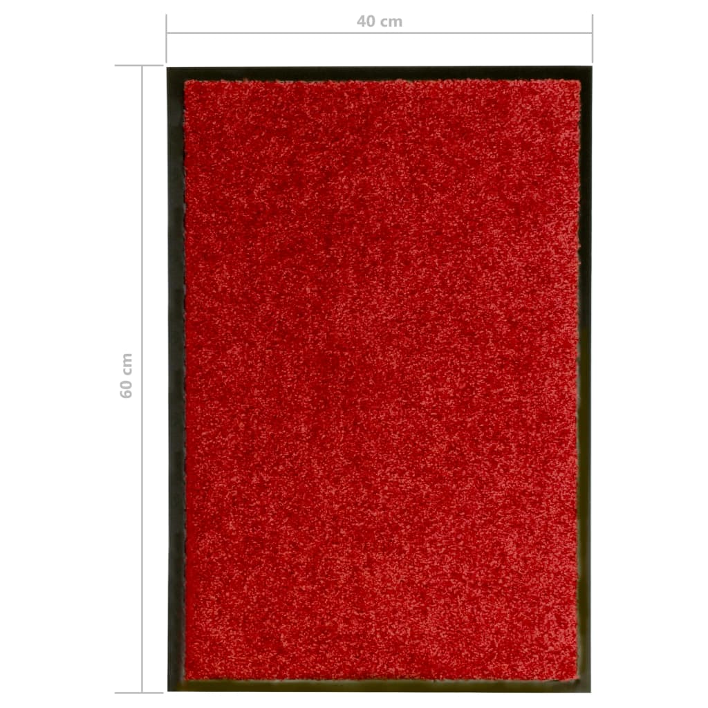Zerbino Lavabile Rosso 40x60 cm - homemem39