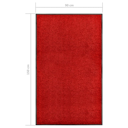 Zerbino Lavabile Rosso 90x150 cm - homemem39