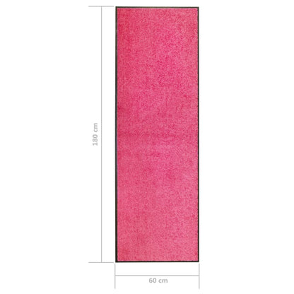 Zerbino Lavabile Rosa 60x180 cm