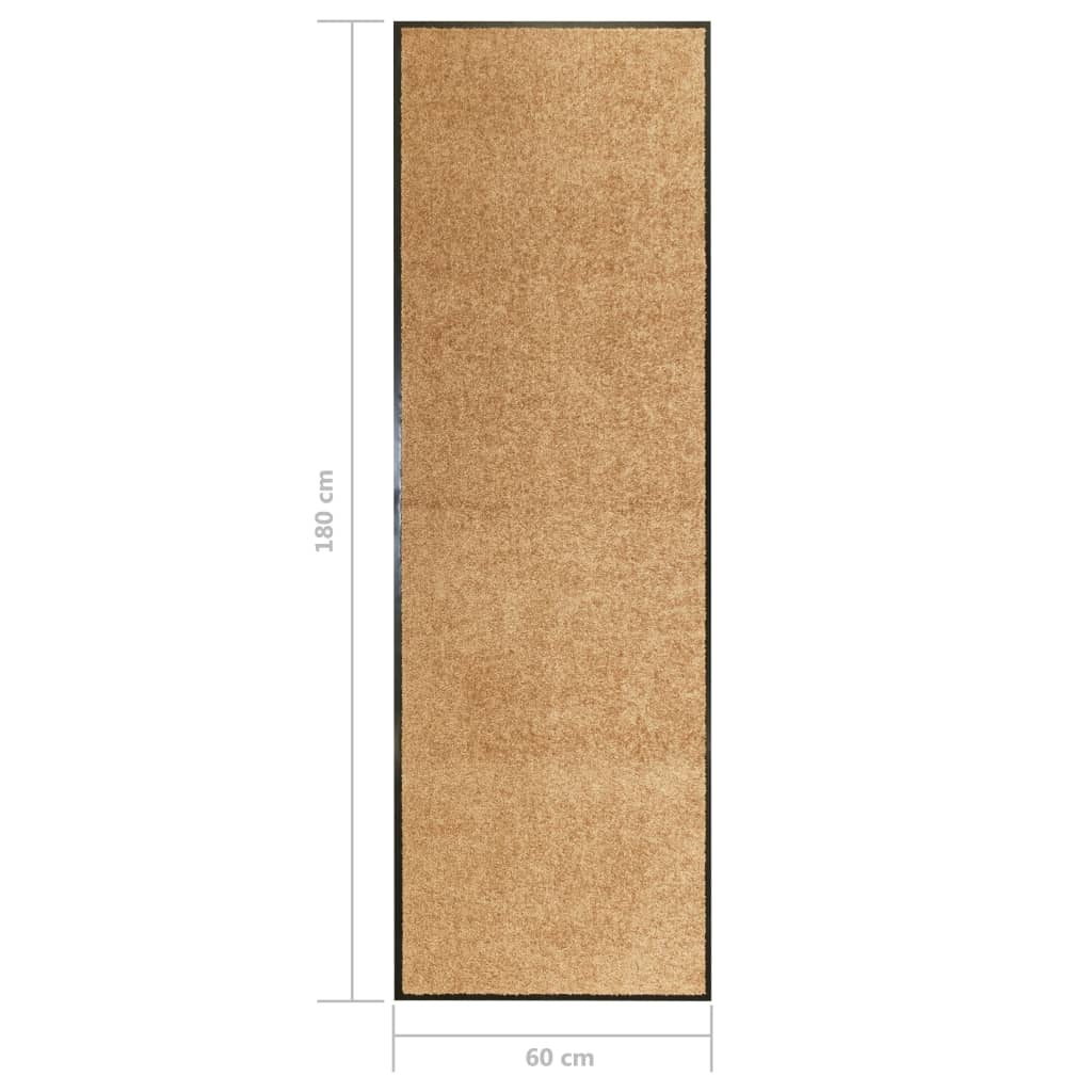 Zerbino Lavabile Crema 60x180 cm