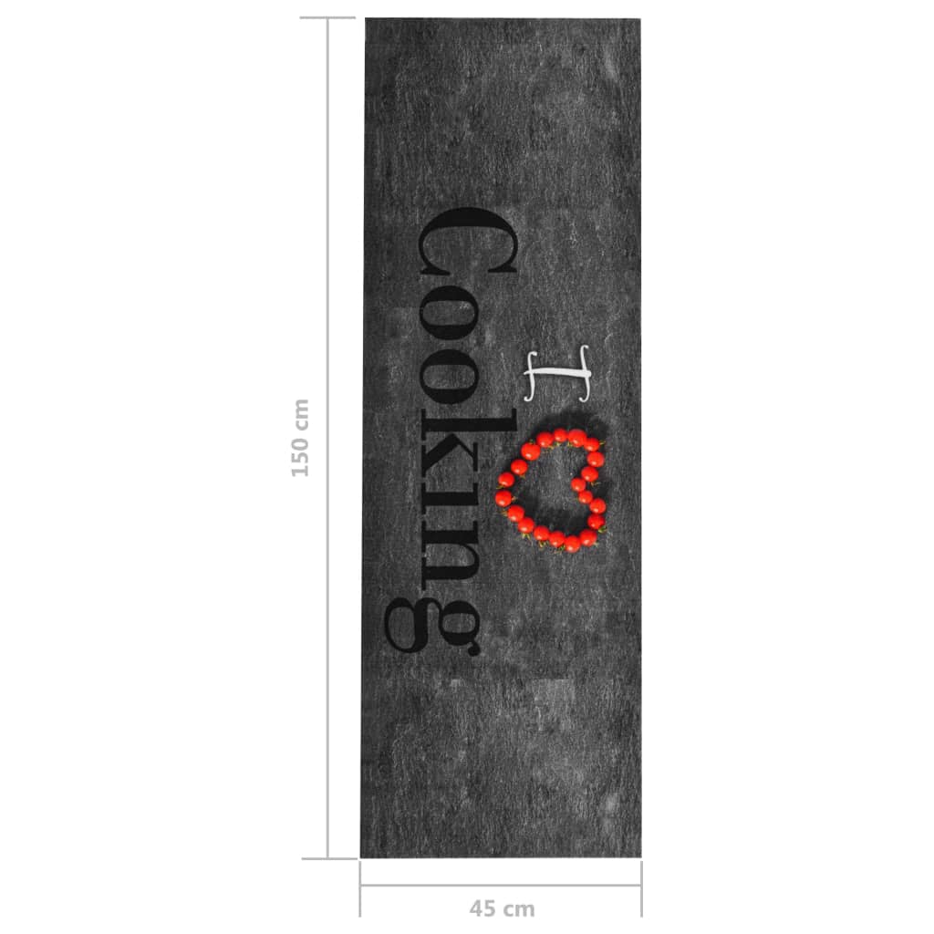 Tappetino da Cucina Lavabile Cooking 45x150 cm - homemem39
