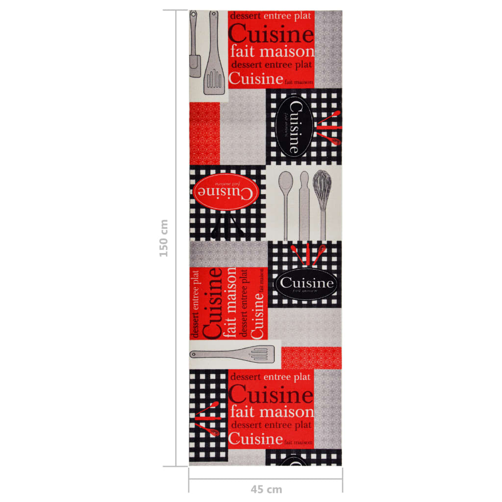 Tappetino da Cucina Lavabile Cuisine 45x150 cm - homemem39