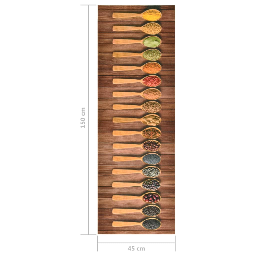 Tappetino da Cucina Lavabile Cucchiai 45x150 cm - homemem39
