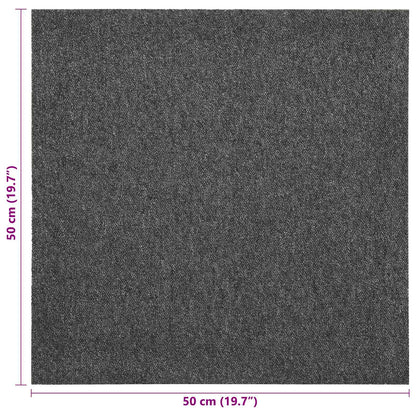 Tappeto 20 pcs Antracite 50 x 50 cm 100% Polipropilene | homemem39