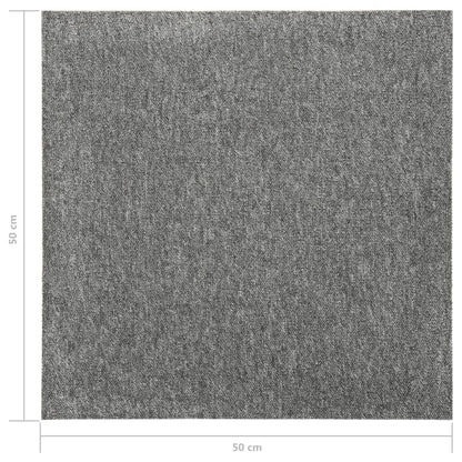 Quadrotte di Moquette 20 pz 5 m² 50x50 cm Grigie - homemem39