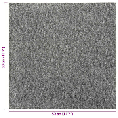 Tappeto 20 pcs Grigio 50 x 50 cm 100% Polipropilene | homemem39