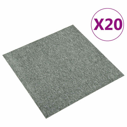 Tappeto 20 pcs Verde 50 x 50 cm 100% Polipropilene | homemem39