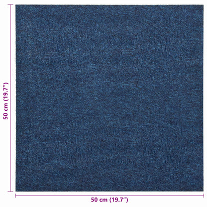 Tappeto 20 pcs Blu Scuro 50 x 50 cm 100% Polipropilene | homemem39