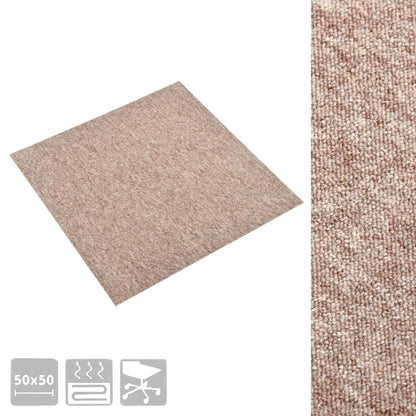 Quadrotte di Moquette 20 pz 5 m² 50x50 cm Beige