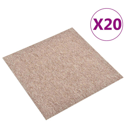 Tappeto 20 pcs Beige 50 x 50 cm 100% Polipropilene | homemem39