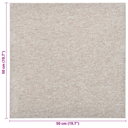Tappeto 20 pcs Beige chiaro 50 x 50 cm 100% Polipropilene | homemem39