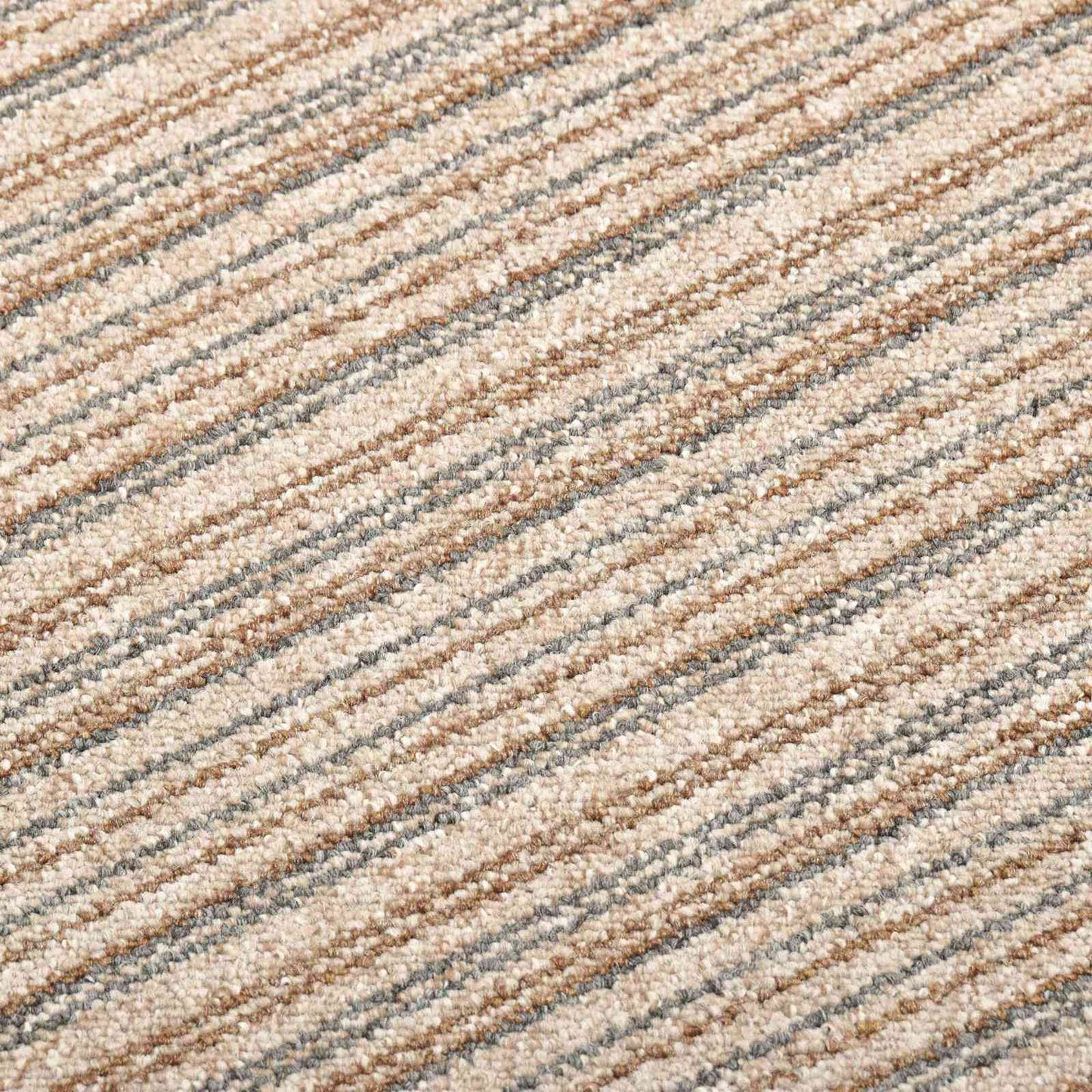 Tappeto 20 pcs Beige Striato 50 x 50 cm 100% Polipropilene | homemem39