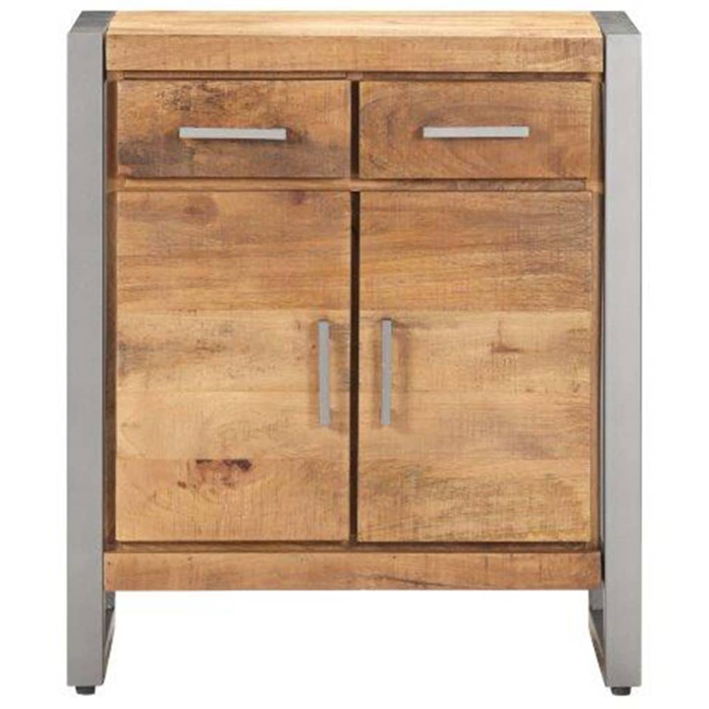 Credenza 60x35x72 cm in Legno di Mango Grezzo | homemem39