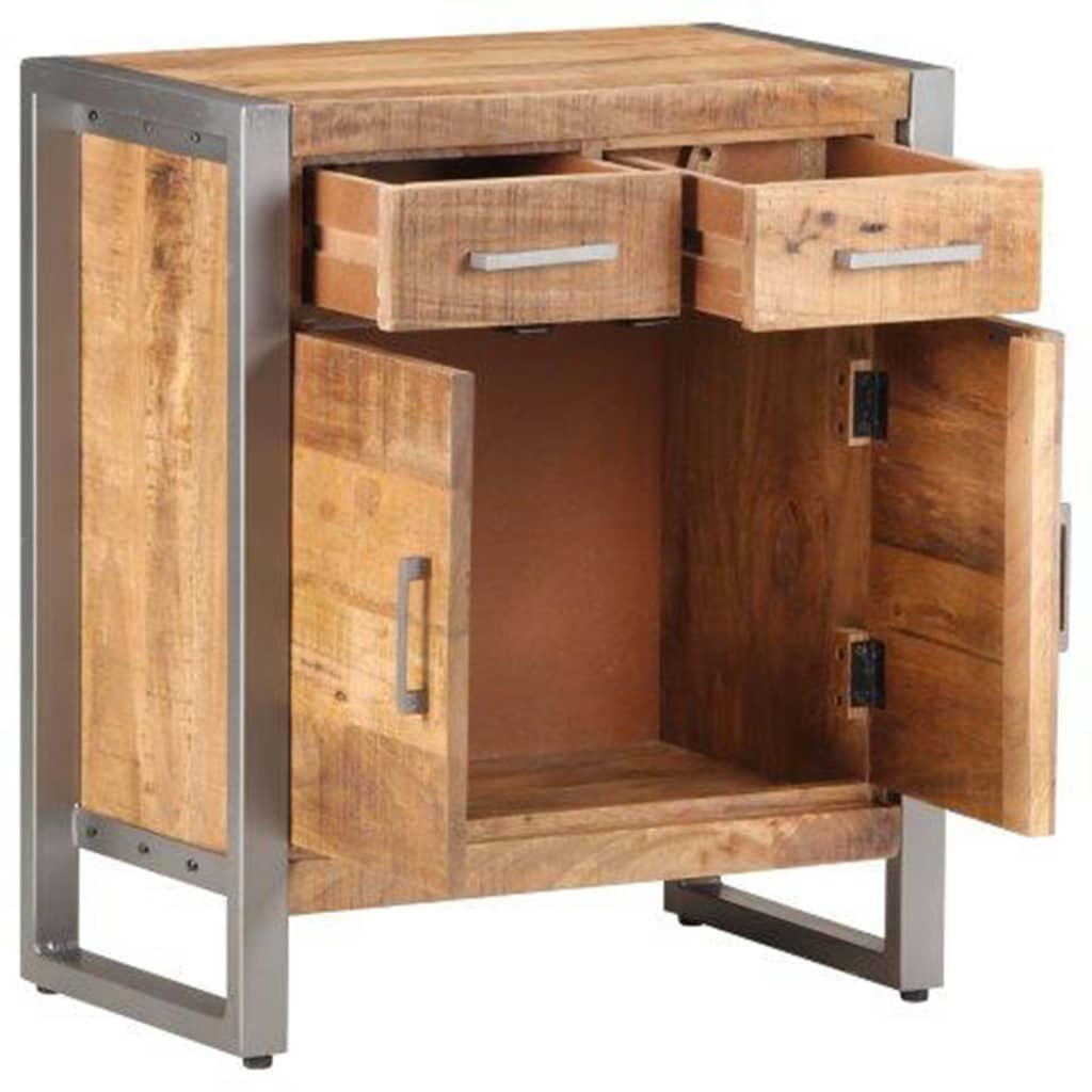 Credenza 60x35x72 cm in Legno di Mango Grezzo | homemem39