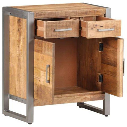 Credenza 60x35x72 cm in Legno di Mango Grezzo | homemem39