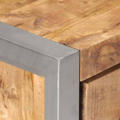 Credenza 60x35x72 cm in Legno di Mango Grezzo | homemem39
