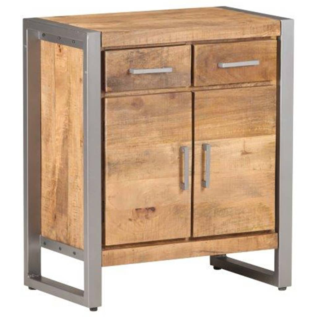 Credenza 60x35x72 cm in Legno di Mango Grezzo