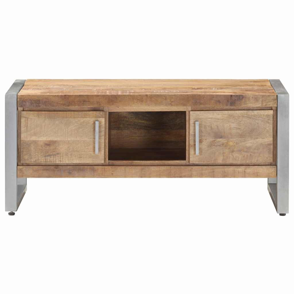 Tavolino da Salotto in Legno di Mango Grezzo