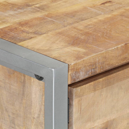 Tavolino da Salotto 95x50x40 cm in Legno di Mango Grezzo | homemem39