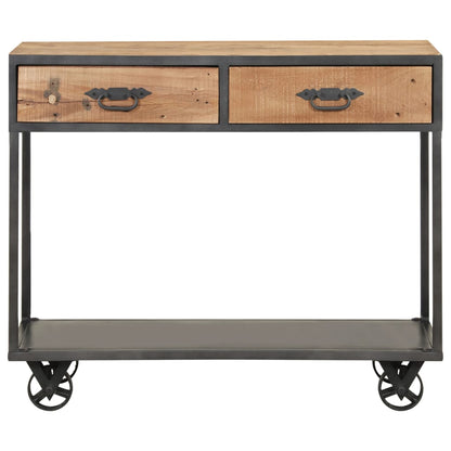 Tavolo Consolle 90x35x74cm in Legno Massello di Recupero | homemem39