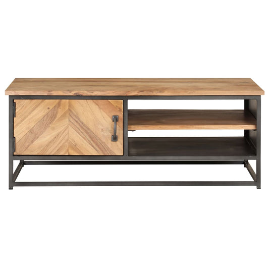 Tavolino da Salotto 90x50x35 cm in Massello di Acacia | homemem39